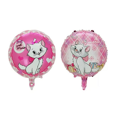 Disney Marie Cat Balloons Set: 32-inch Number Foil Balloon Girls Birthday Party Decoration & Supplies