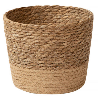 Handmade Rattan Flowerpot Basket for Garden: Woven Straw Weaving Plant Pot Storage