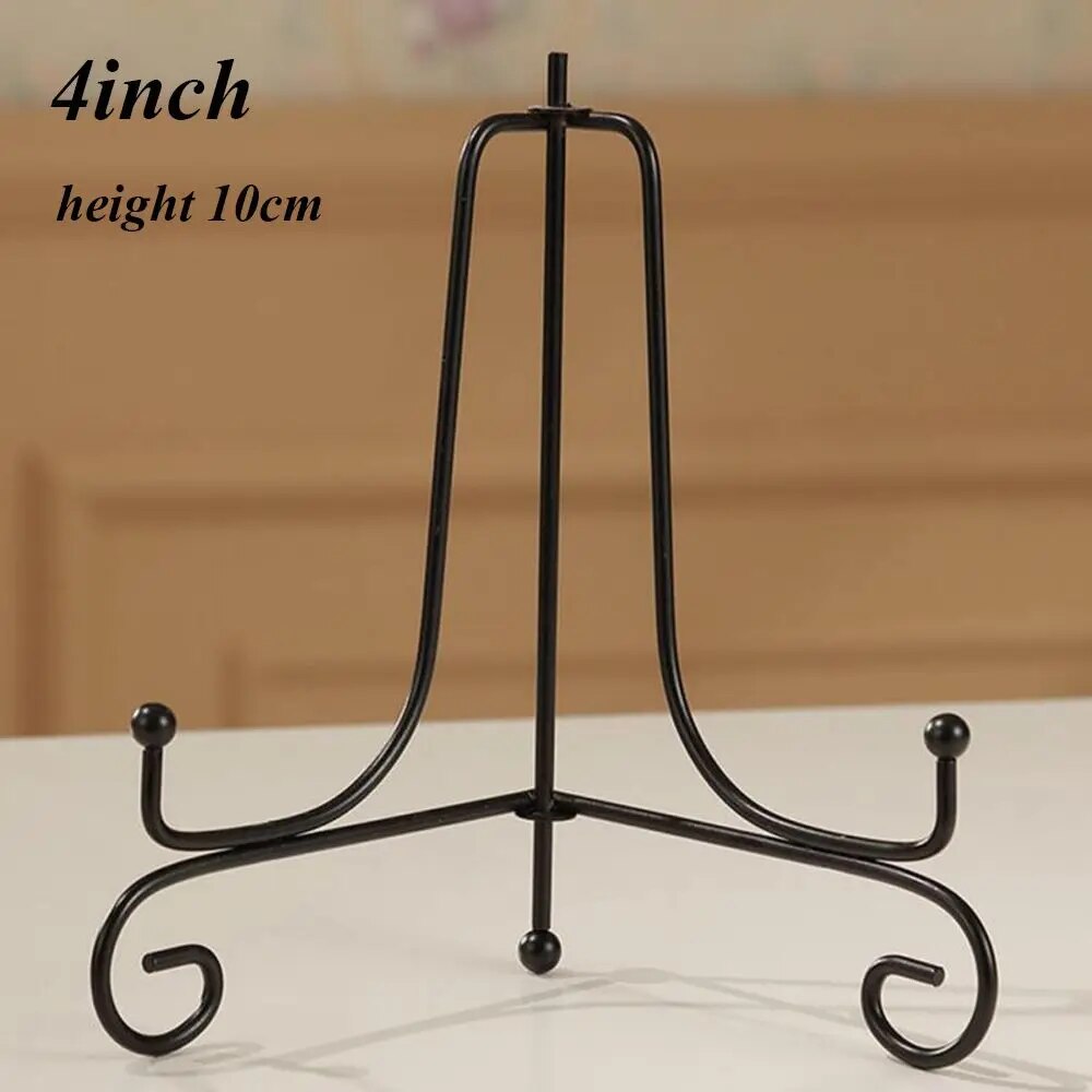 Fashion Clear Plastic Plate Display Stand: Easel Holder for Photo Frames - 3/5/7/9inch Size Options