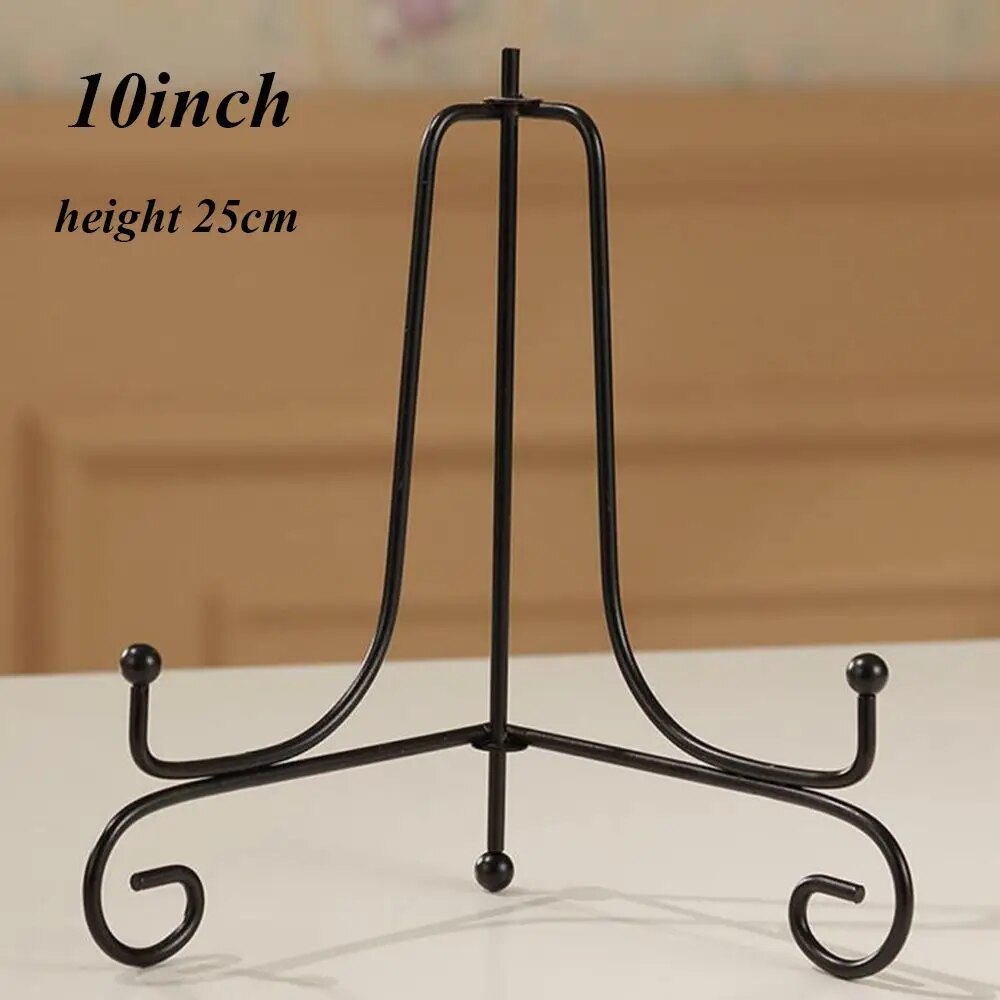 Fashion Clear Plastic Plate Display Stand: Easel Holder for Photo Frames - 3/5/7/9inch Size Options