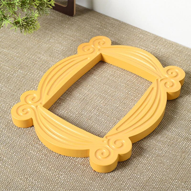 Friends TV Show Yellow Door Photo Frame | Polyresin Picture Display for Desk, Table Top, Gallery - Hanging Home Decor