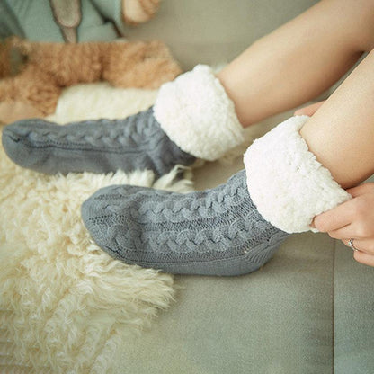 Sherpa Lined Slipper Socks - Perfect Winter Gift