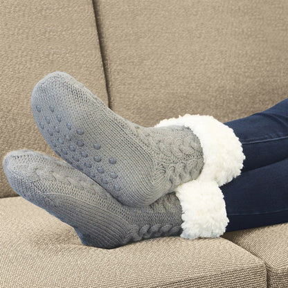 Sherpa Lined Slipper Socks - Perfect Winter Gift