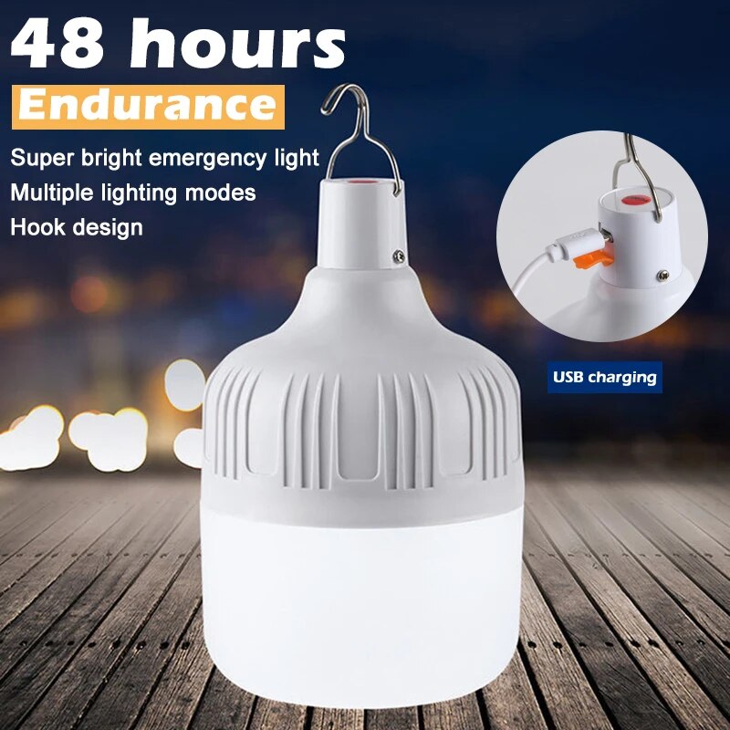 USB Rechargeable LED Camping Light | 3 Lighting Modes | Portable Outdoor Tent Lamp