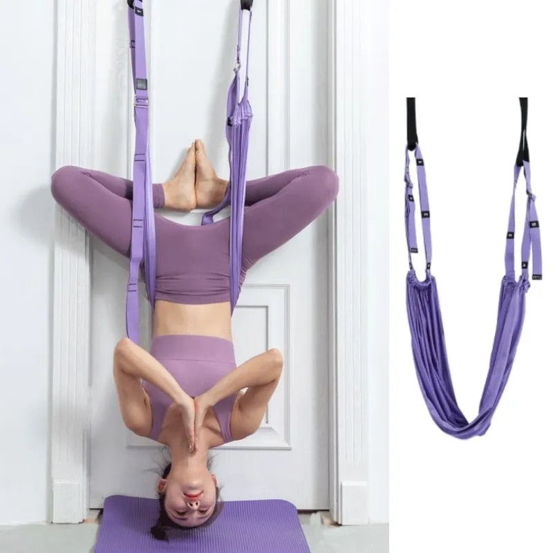Adjustable Aerial Yoga Strap for Stretching and Inversion
