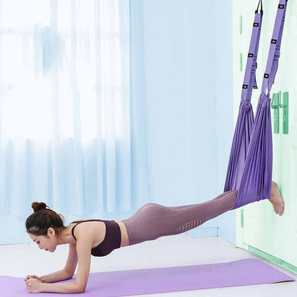 Adjustable Aerial Yoga Strap for Stretching and Inversion