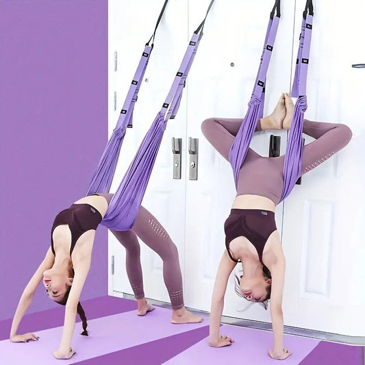 Adjustable Aerial Yoga Strap for Stretching and Inversion