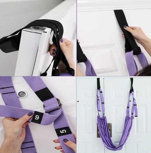 Adjustable Aerial Yoga Strap for Stretching and Inversion
