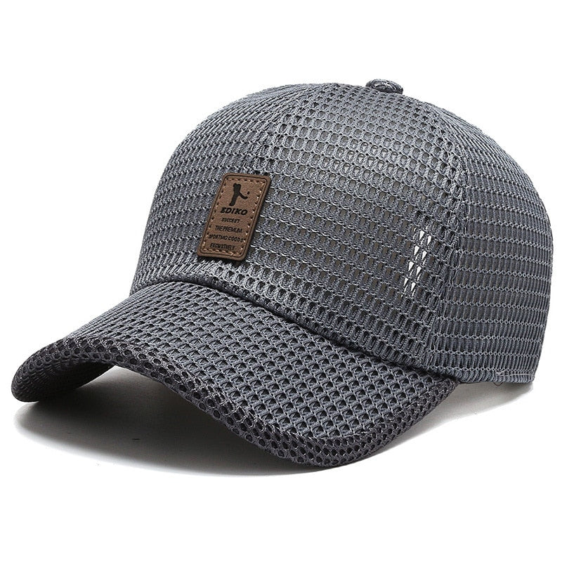 Adjustable Breathable Summer Baseball Cap | Quick Dry Mesh Hat for Men & Women | Outdoor Sports Running Cap