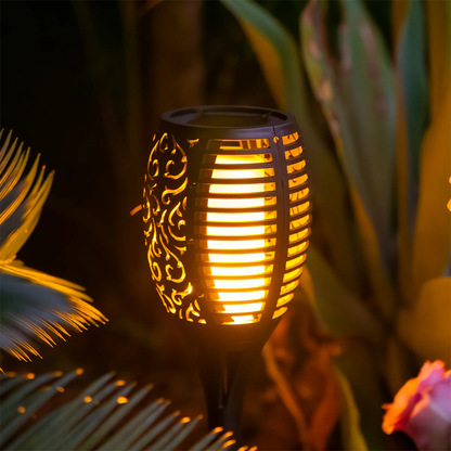 Solar Flame Torch Lights - Realistic Outdoor Solar Fire Lights, Outdoor Garden Decorations, Gift for Garden Lovers
