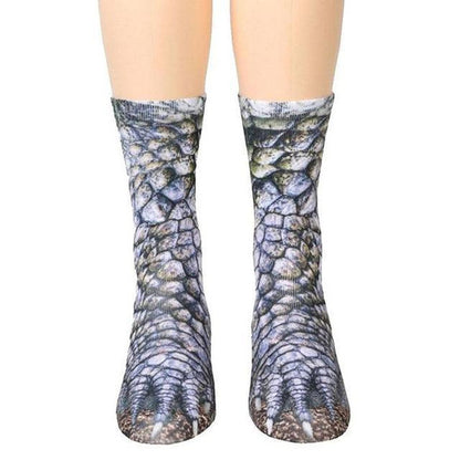 Realistic Comfy Animal Paws Socks, Polyester Material, Machine Washable, One Size Fits Most
