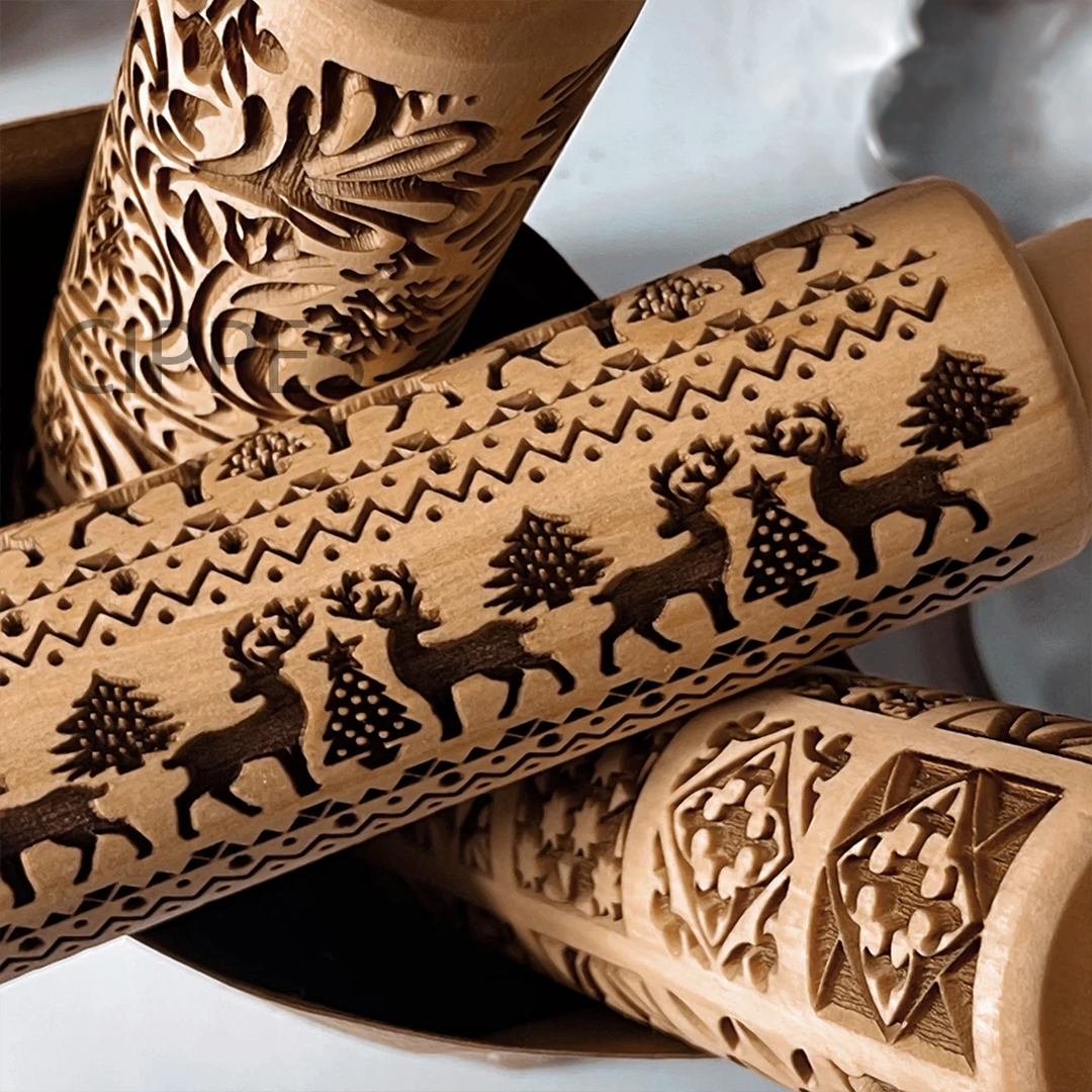 Christmas 3D Rolling Pin