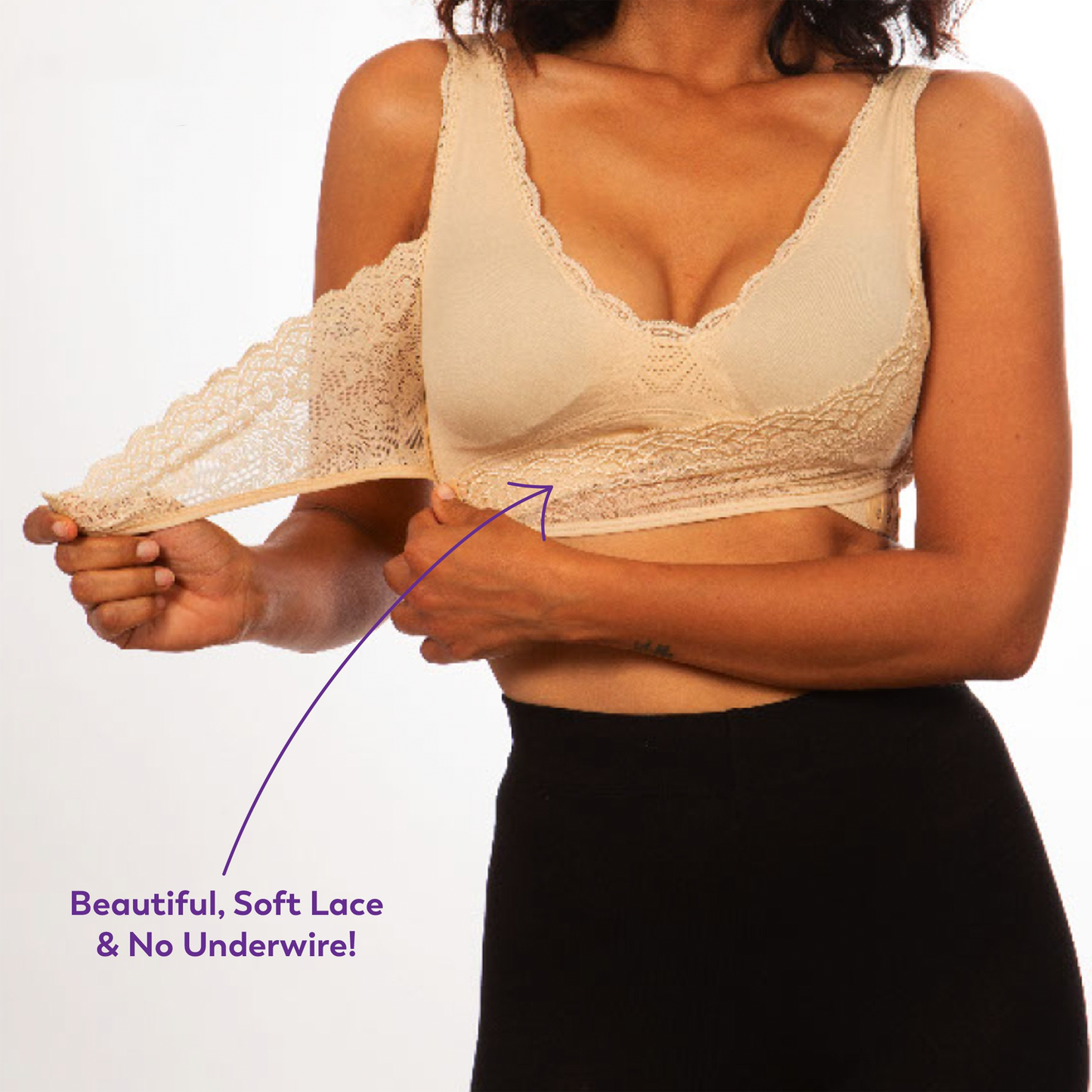 Seamless Wireless Lift Bra for Natural Support & Comfort | Breathable and Adjustables