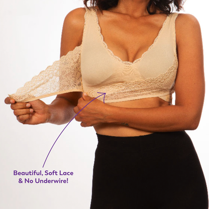 Seamless Wireless Lift Bra for Natural Support & Comfort | Breathable and Adjustables