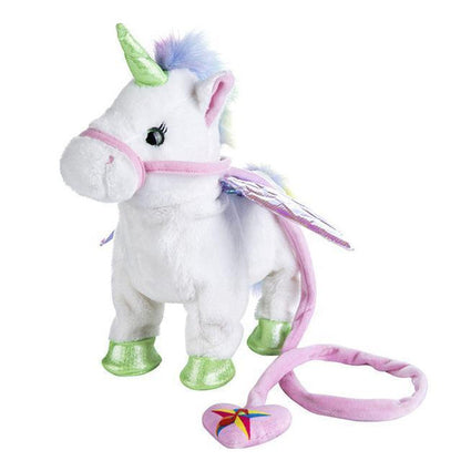 Magic Walking & Singing Unicorn Plush, Fluffy & Adorable, Battery-Powered Fun
