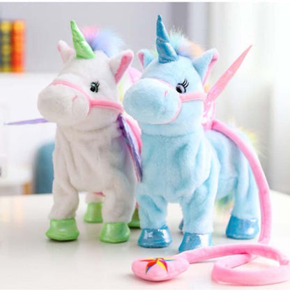 Magic Walking & Singing Unicorn Plush, Fluffy & Adorable, Battery-Powered Fun