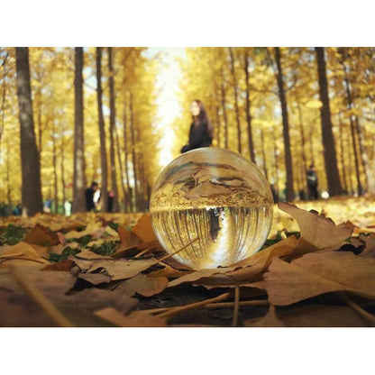 Crystal Ball Lens Photography Sphere - 60mm Ultra-Clear Crystal, Perfect for Creative Photography, Transparent