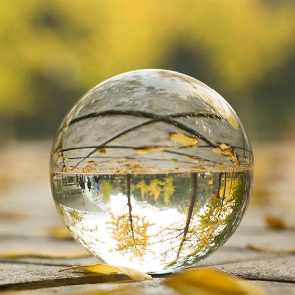 Crystal Ball Lens Photography Sphere - 60mm Ultra-Clear Crystal, Perfect for Creative Photography, Transparent