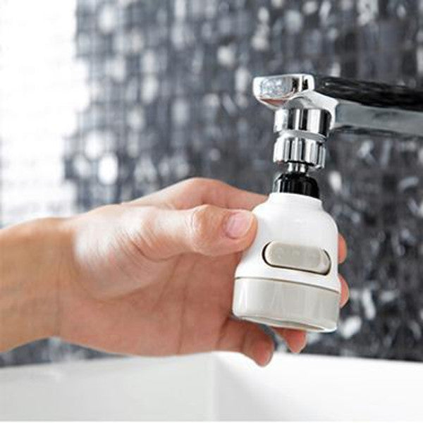 360 Degree Rotating Faucet Aerator – 3 Mode Adjustable Kitchen Sink Tap with Water Saving Extend Nozzle