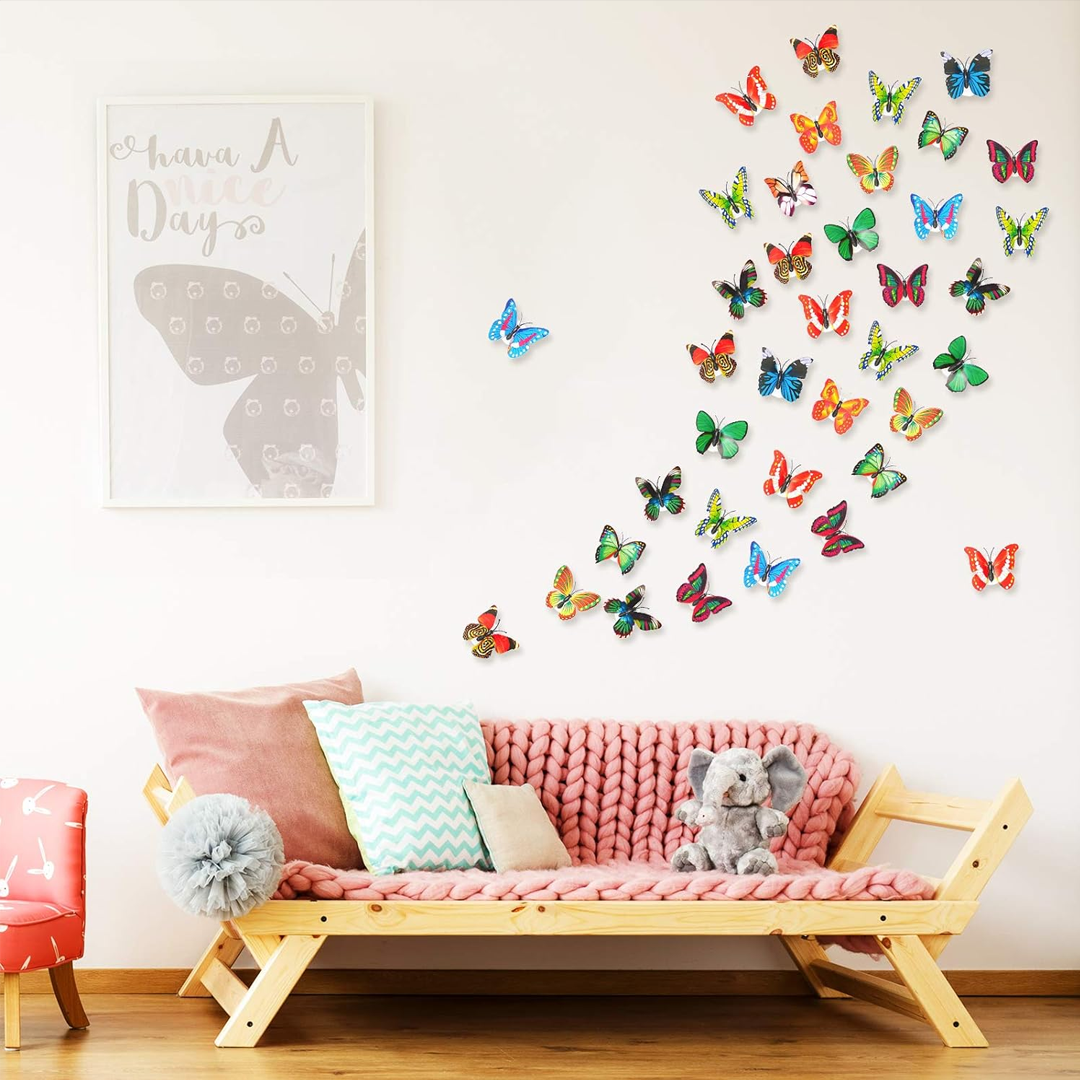 3D LED Butterfly Wall Lights - Elegant Light-Up Decor