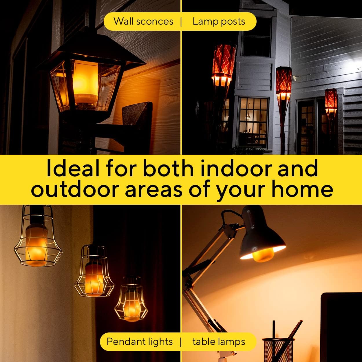 LED Flame Effect Light Bulb