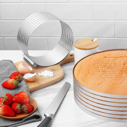 DIY Easy Baking Goods Cake Slicer - Adjustable Stainless Steel Tool, Perfect Gift for Bakers