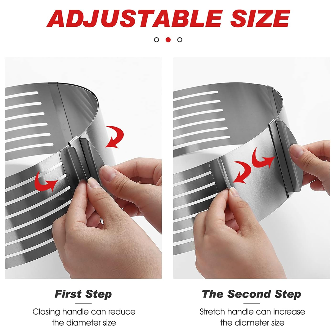 DIY Easy Baking Goods Cake Slicer - Adjustable Stainless Steel Tool, Perfect Gift for Bakers