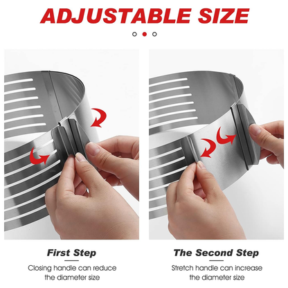 DIY Easy Baking Goods Cake Slicer - Adjustable Stainless Steel Tool, Perfect Gift for Bakers