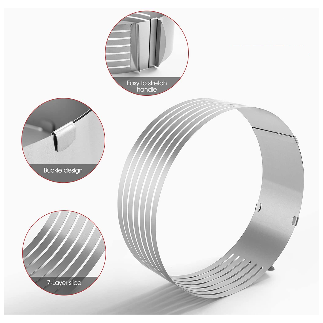 DIY Easy Baking Goods Cake Slicer - Adjustable Stainless Steel Tool, Perfect Gift for Bakers