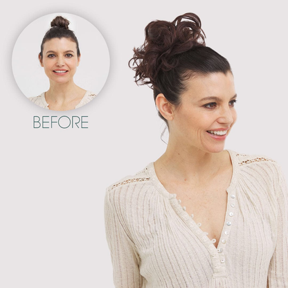 Rose Bun Hair Scrunchie