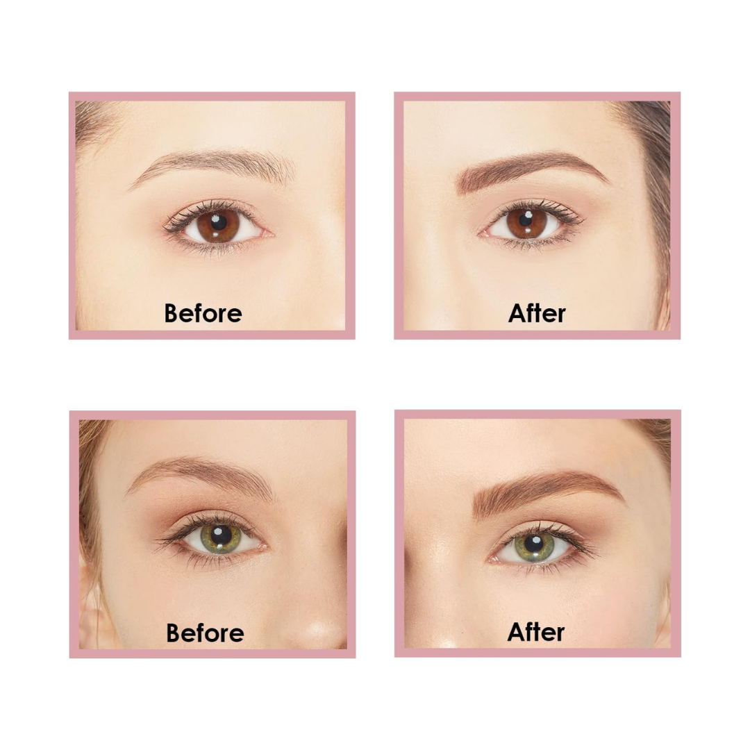 Deluxe Eyebrow Stamp Set Waterproof, Long-Lasting, Natural-Looking