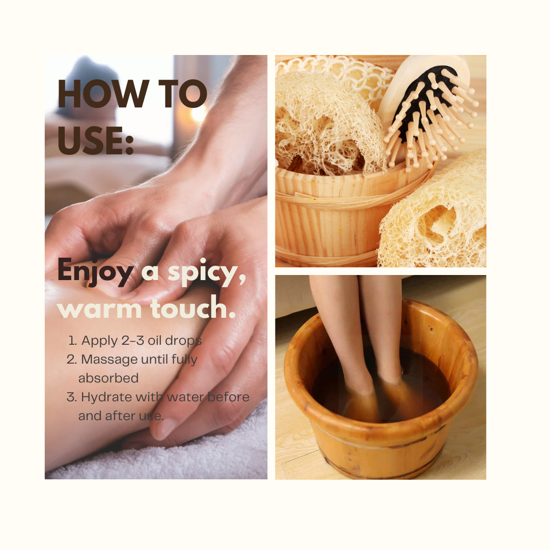 Lymphatic Drainage Ginger Essential Oil – Natural Swelling Relief