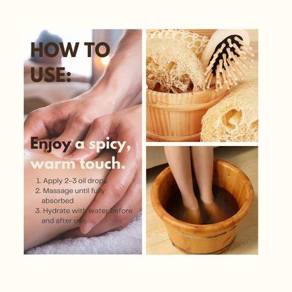 Lymphatic Drainage Ginger Essential Oil – Natural Swelling Relief