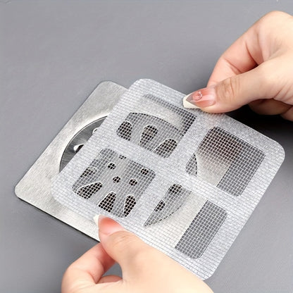 Disposable Hair Catchers for Shower Mesh Shower Drain Covers Floor Sink Strainer Filter Mesh Stickers Bathroom Accessory