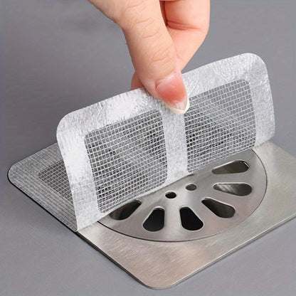 Disposable Hair Catchers for Shower Mesh Shower Drain Covers Floor Sink Strainer Filter Mesh Stickers Bathroom Accessory