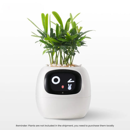 AI Smart Planter with 7 Sensors & 49 Expressions for Easy Plant Care