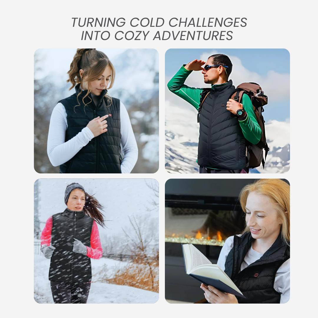 Tech Heated Unisex Vest with 3 Heat Levels & Quick Warm-Up