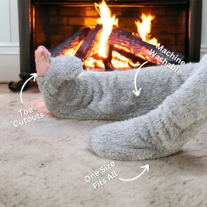 Cozy Over The Knee Sock Slippers - One Size Fits All