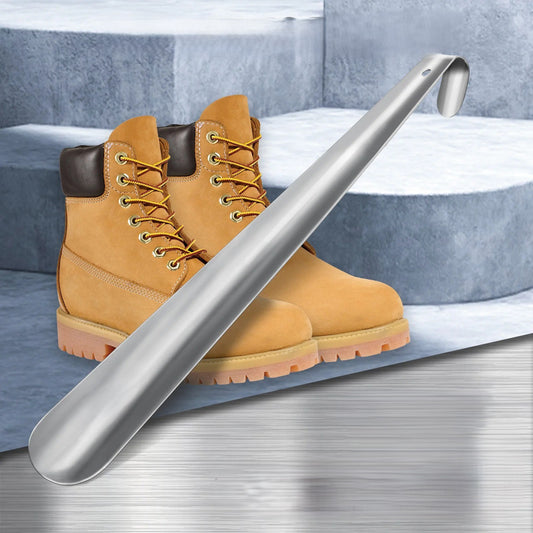 Extra Long Metal Shoe Horn – 16.5" Handle for Seniors & Easy Shoe Assistance
