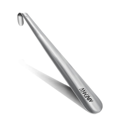 Extra Long Metal Shoe Horn – 16.5" Handle for Seniors & Easy Shoe Assistance