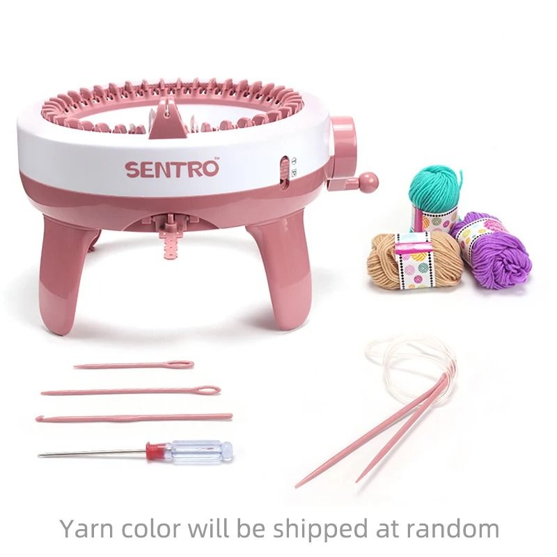 40-Needle Hand Knitting Machine | DIY Scarf, Hats & Socks Loom Kit