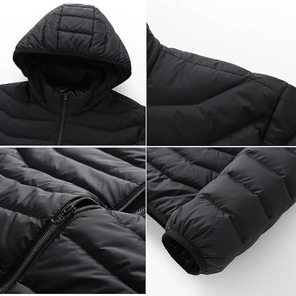 Unisex Heated Jacket, Smart Warm Winter Jacket, USB Electric Heating Jacket, Winter Gift for Men and Women
