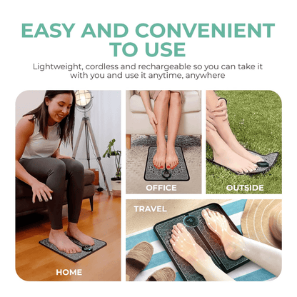 EMS Foot Massage Mat with Acupoints Stimulator