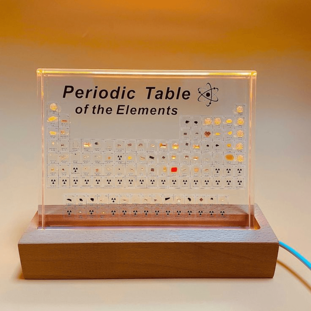 Periodic Table with Elements LED Night Light Table Lamp