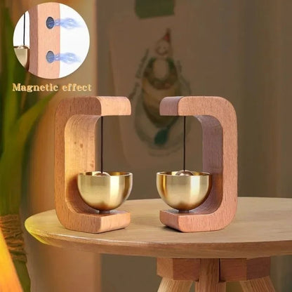 Minimalist Wireless Doorbell with Wooden Wind Chimes
