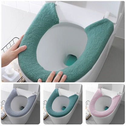 Soft Washable Thick Toilet Seat Cover – Warm & Universal Fit