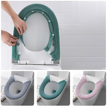 Soft Washable Thick Toilet Seat Cover – Warm & Universal Fit