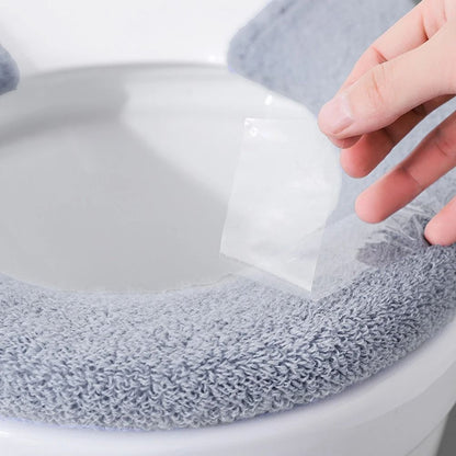 Soft Washable Thick Toilet Seat Cover – Warm & Universal Fit