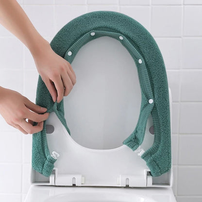 Soft Washable Thick Toilet Seat Cover – Warm & Universal Fit