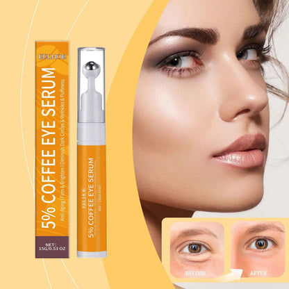 Premium Coffee Eye Serum – Moisturizing & Firming Under Eyes Skin Care with Collagen & Vitamin E